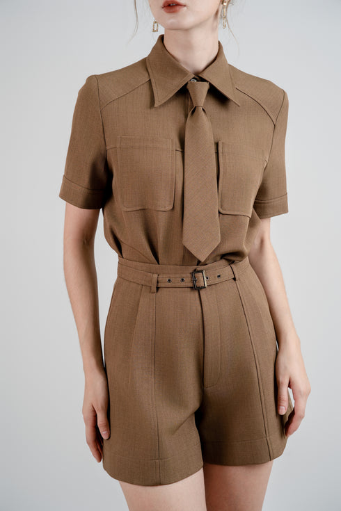 ÁO SƠ MI KÈM CÀ VẠT LASANRA CARINA