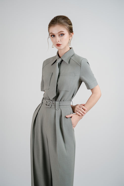 ÁO SƠ MI KÈM CÀ VẠT LASANRA CARINA