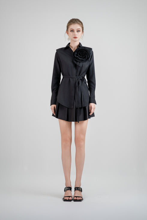 ÁO SƠ MI ĐÍNH HOA LASANRA FIAMMA